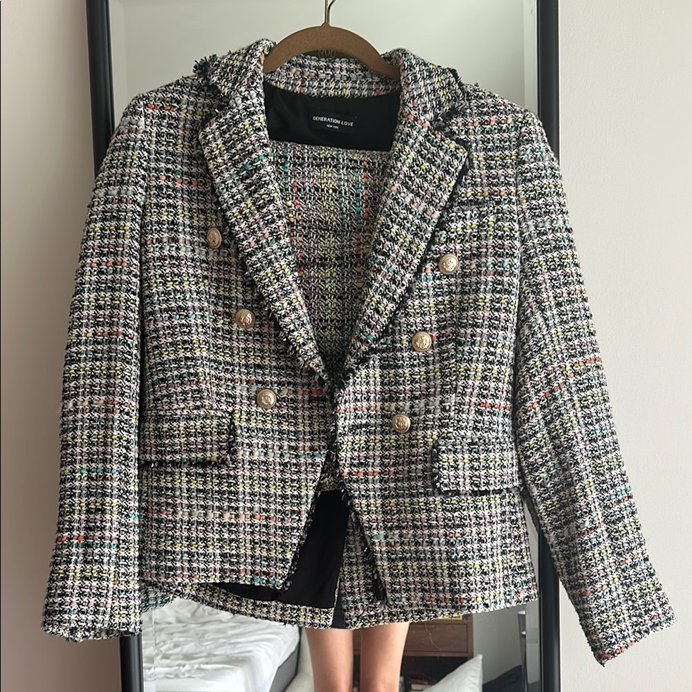 Generation Love Multicolor Tweed Blazer